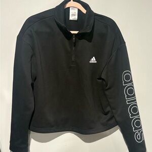 Adidas Black Quarter-Zip Sweatshirt